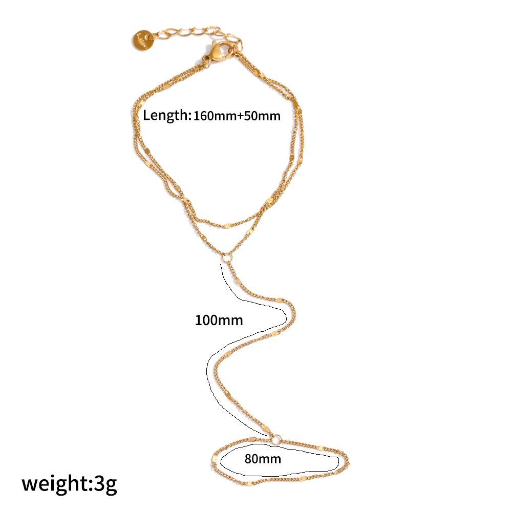 Simple Design Boho Zircon Bracelet Waterproof Metal Finger Bracelet New Finger Bracelet Gifts