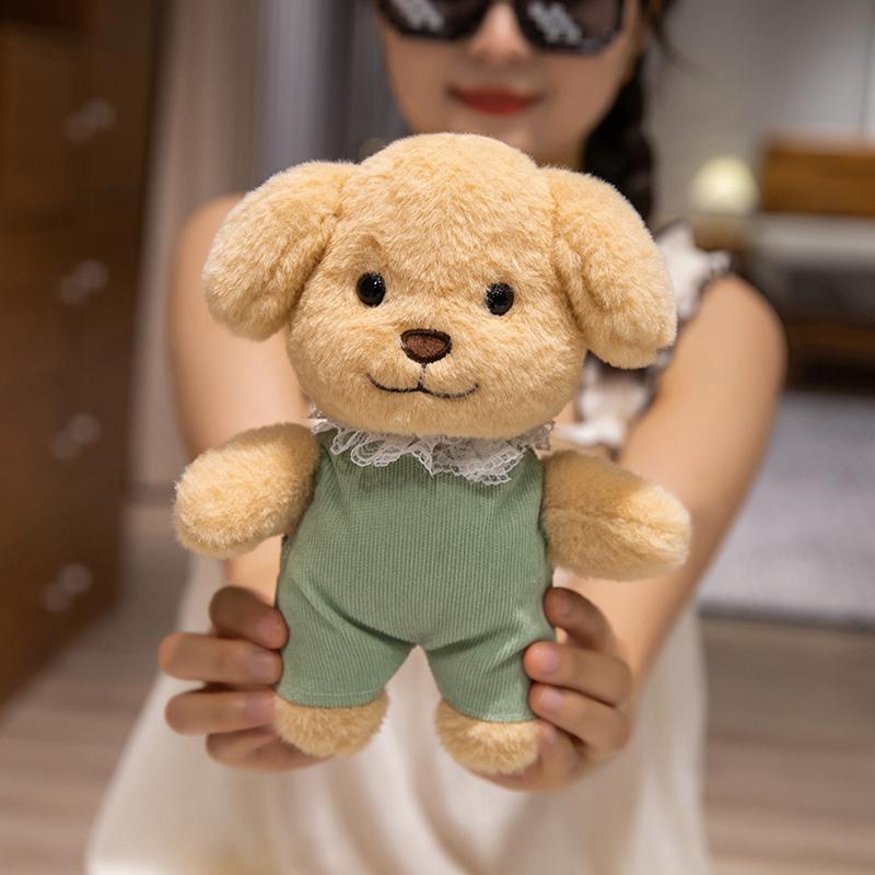 Cartoon Adorable Poodle Plushies Doll Stuffed Animals Dog Soft Puppy Kids Toys Baby Sleeping Pillow Backpack Decor Xmas Gifts