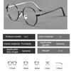 Polygonal-Frame Photochromic Myopia Glasses Ultra-Lightweight High-Definition Eyewear Minus Diopter Eyeglasses 0 To -4.0