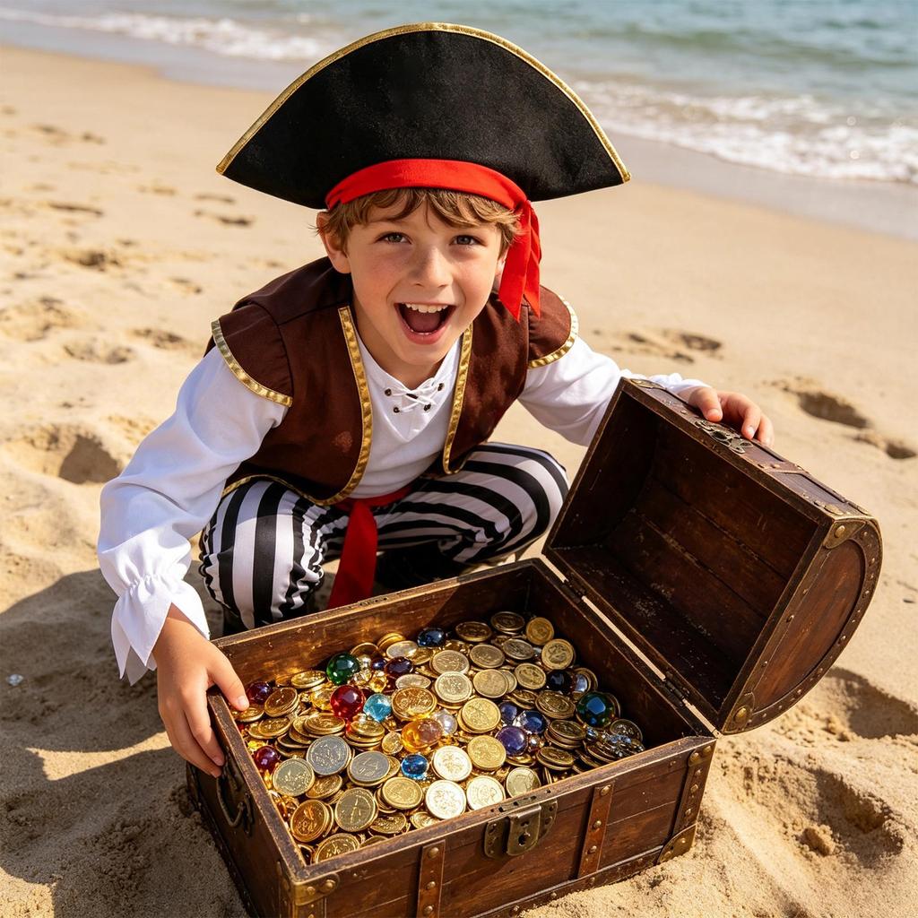 Halloween Pirate Costume Set for Party Performances