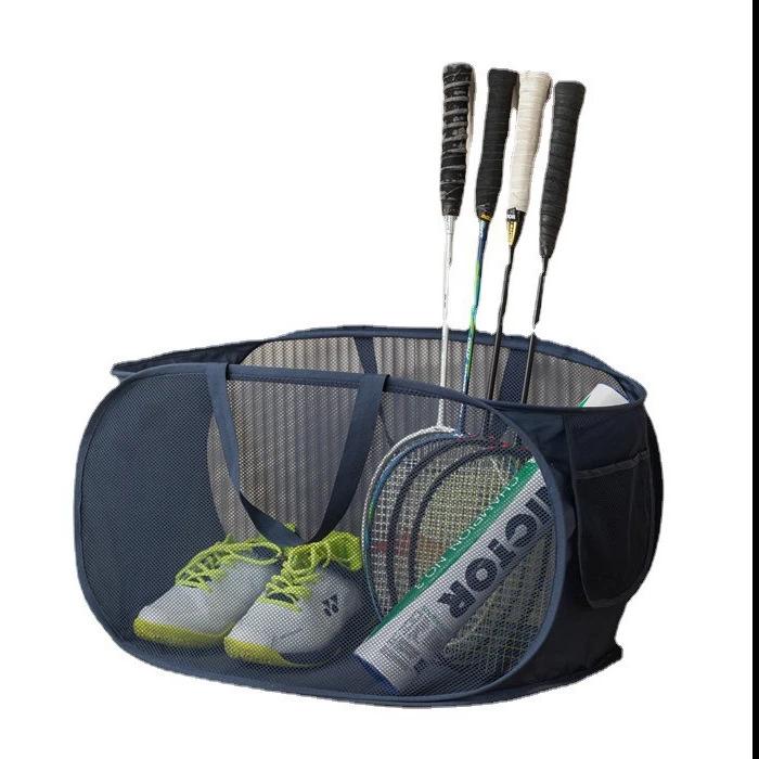 Large Portable Mesh Laundry Hamper for Dirty Clothes