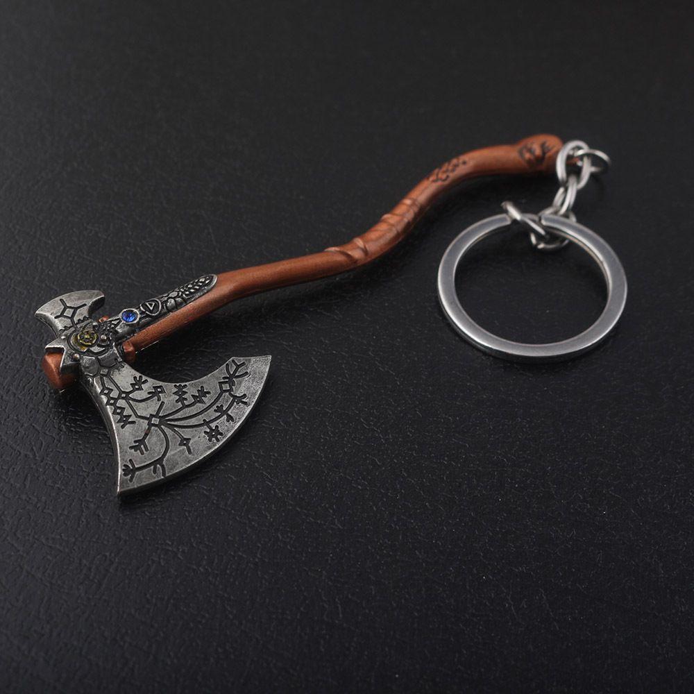 Of God War Action Figure Kratos In Ares Weapons Sword Keyring Keychain