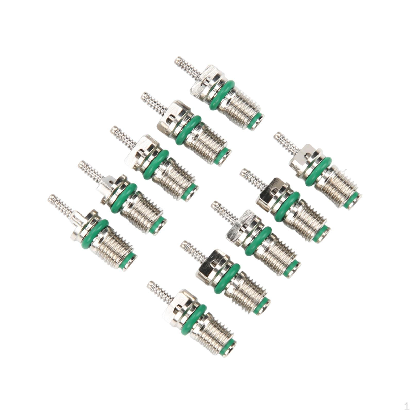 

Набор сервисных клапанов для кондиционера, 10 штук, для ремонта автомобильных кондиционеров зелёный