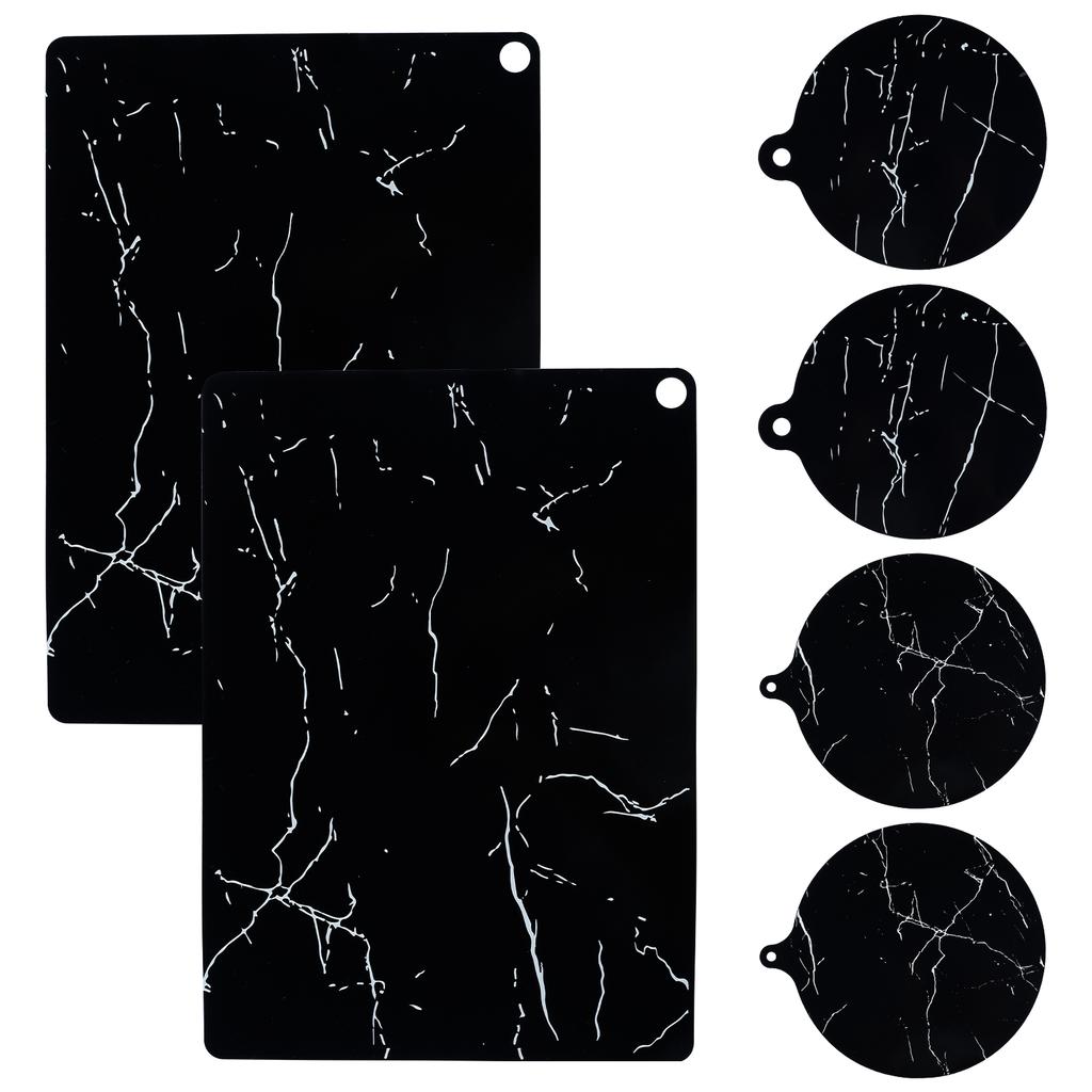 2/6 Pcs Induction Cooktop Mat Non-stick Induction Cooktop Protector Pad Heat Resistant Placemat for Home and Kitchen Accessories