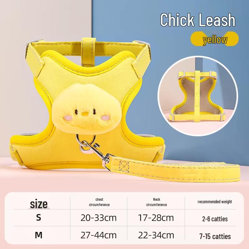 Adjustable I-shaped Cat Harness and Leash - Escape-proof, Cute, Kitten and Cat Walking Set