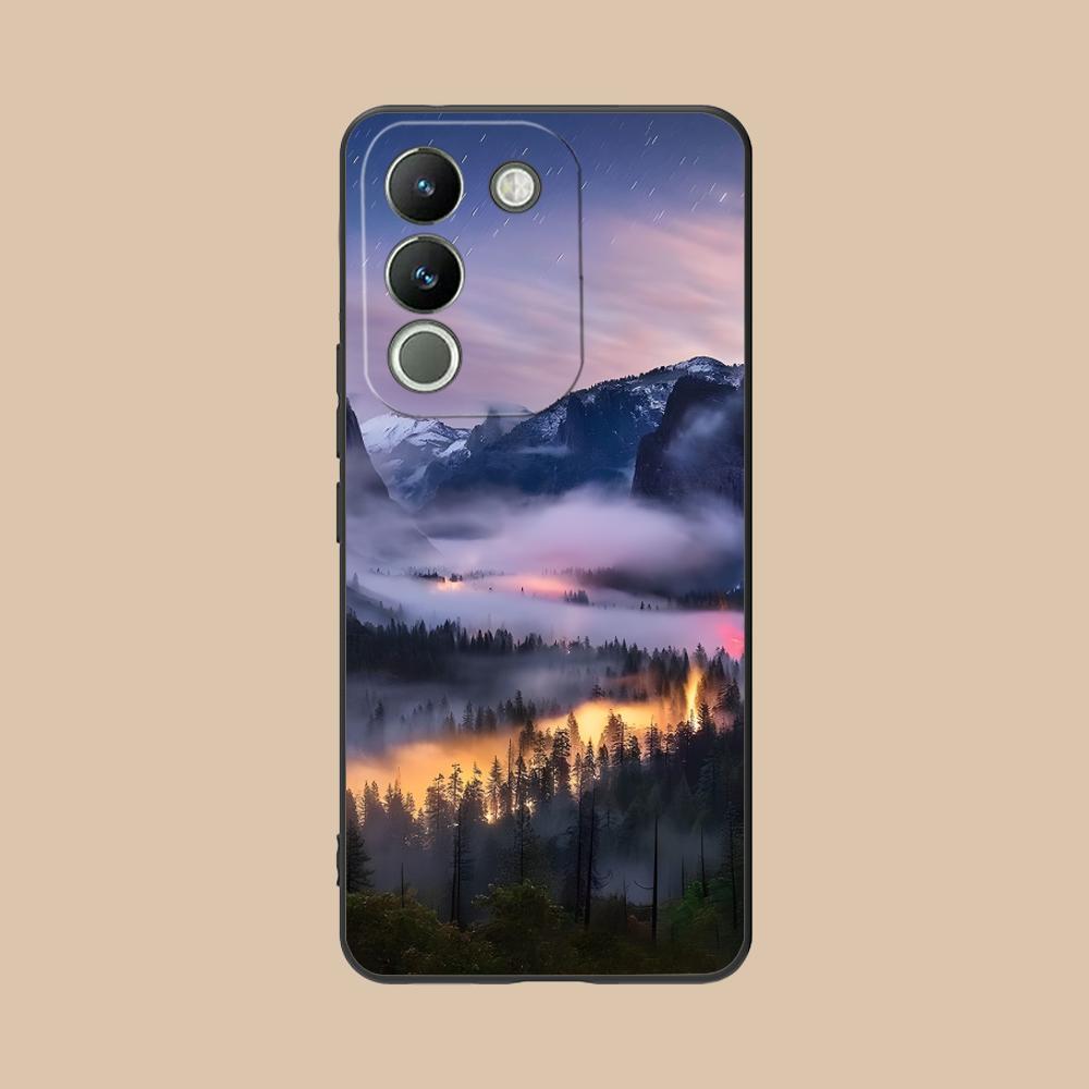 Mountain Forest Mobile Phone Case for VIVO V60 V50 V40 V30 V29 V27 V25 V23 Pro Lite 5G Colorful Printing Cover Smartphone Luxury