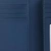 New COACH Corner Zip Calfskin Wallet Medium Women's Marine Blue CU402-SVPM1