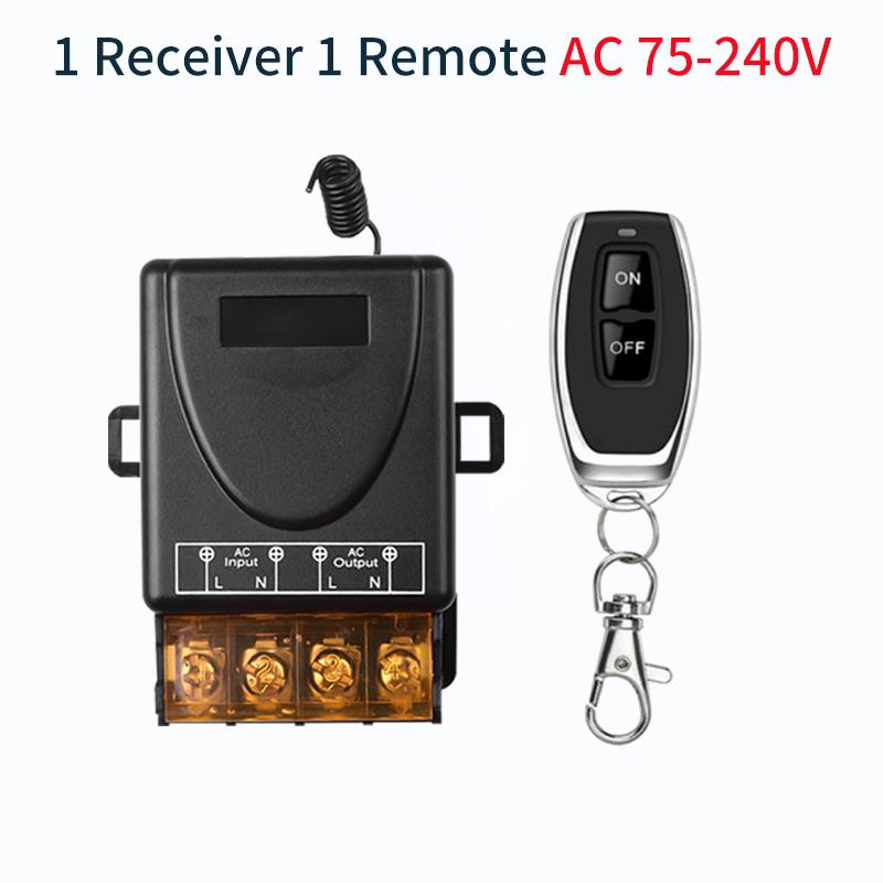 RF433Mhz Wireless Remote Control Switch 12V 24V 220V 110V Relay Receiver Transmitter for Water Pump Motor LED Electric Appliance