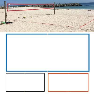26,3' x 52,6' Beachvolleyball-Linien für Sand 2,5 Zoll breite Begrenzungslinien