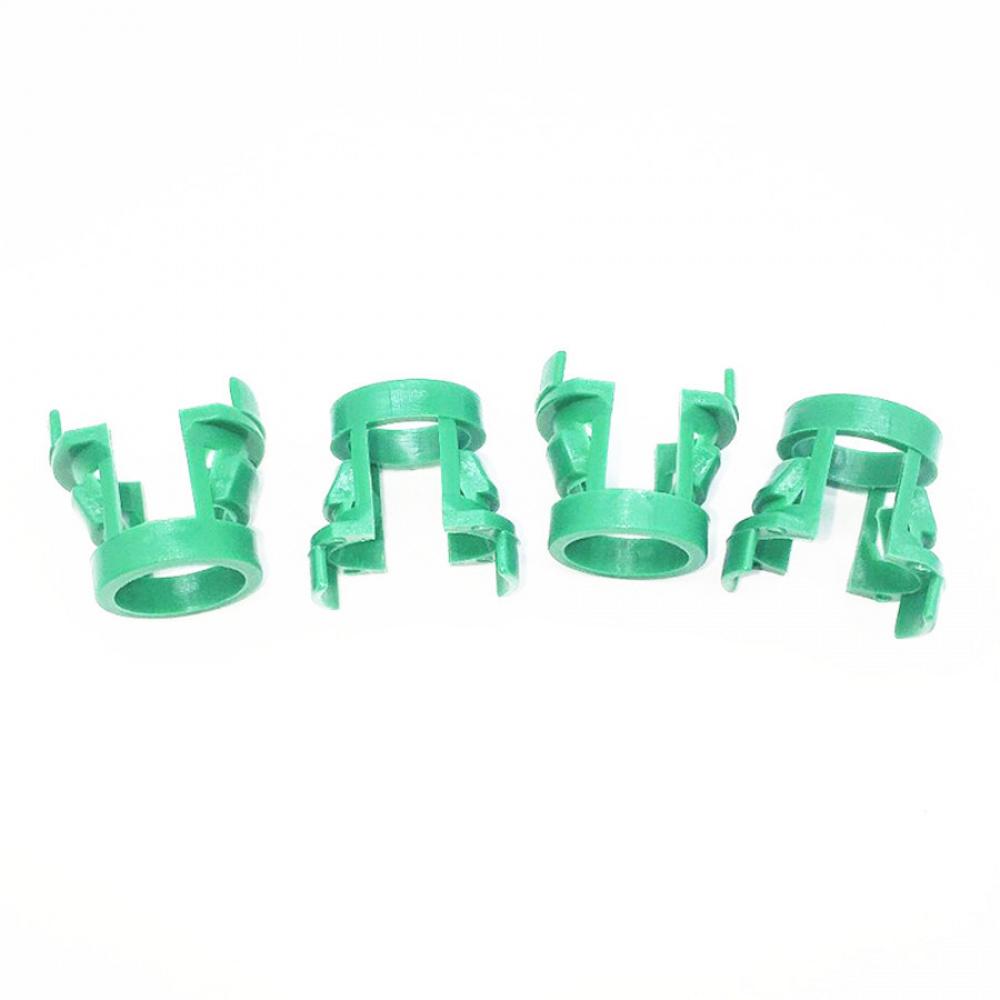 30 Pcs Car Green Plastic Fastener Transmission Tubing Clamp Clip
