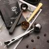 Two-in-one Stainless Steel Coffee Spoon Sealing Clip Kitchen Gold Accessories Recipient Cafe Expresso Cucharilla Decoration Use