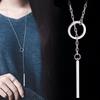 Suijue Jewelry Niche Design Temperament Live Broadcast Of The Same Long Necklace Women'S Simple Circle Sweater Chain