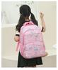 Cute And Lightweight Floral Pattern Oxford Cloth School Backpack For Girls And Boys 20-35l Capacity