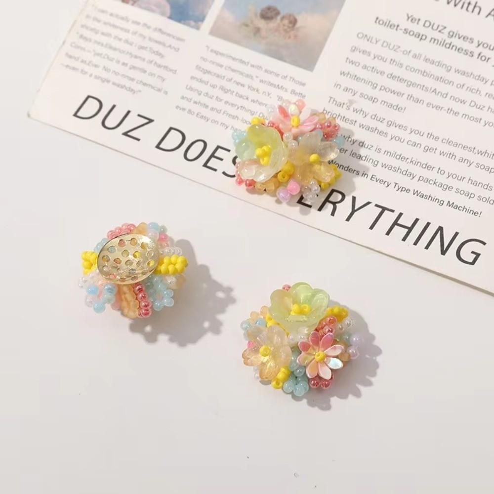 Non Slip Sturdy Flower Patches 3D Design Shoe Flower Decoration Beaded Applique Jewellery Making