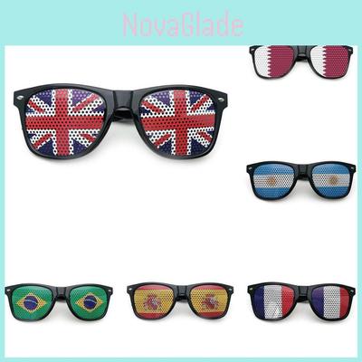 Gafas de sol con marco de PC y bandera nacional de Inglaterra y Francia para protección UV