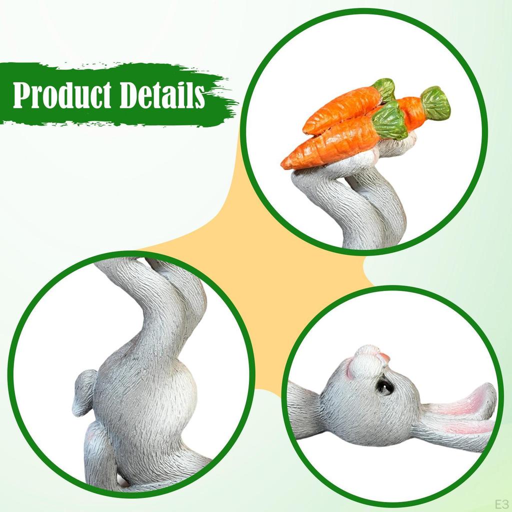 Figurine Made of Resin, Artistic Statuette, Charming Spring Decoration, Animal Sculpture, Table