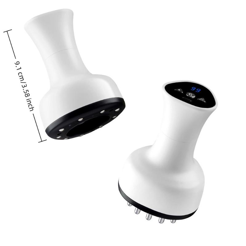 Home Electric Guasha Scraping Massage Cupping Body Massager Vacuum Cans Suction Cup Heating Fat Burner Anti-Cellulite Massager