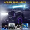 48W Car Work Light 12V Daytime Running Light Bar Offroad Spotlight Signal Lamp For Jeep Truck 4X4 Car SUV ATV Barra LED Headligh