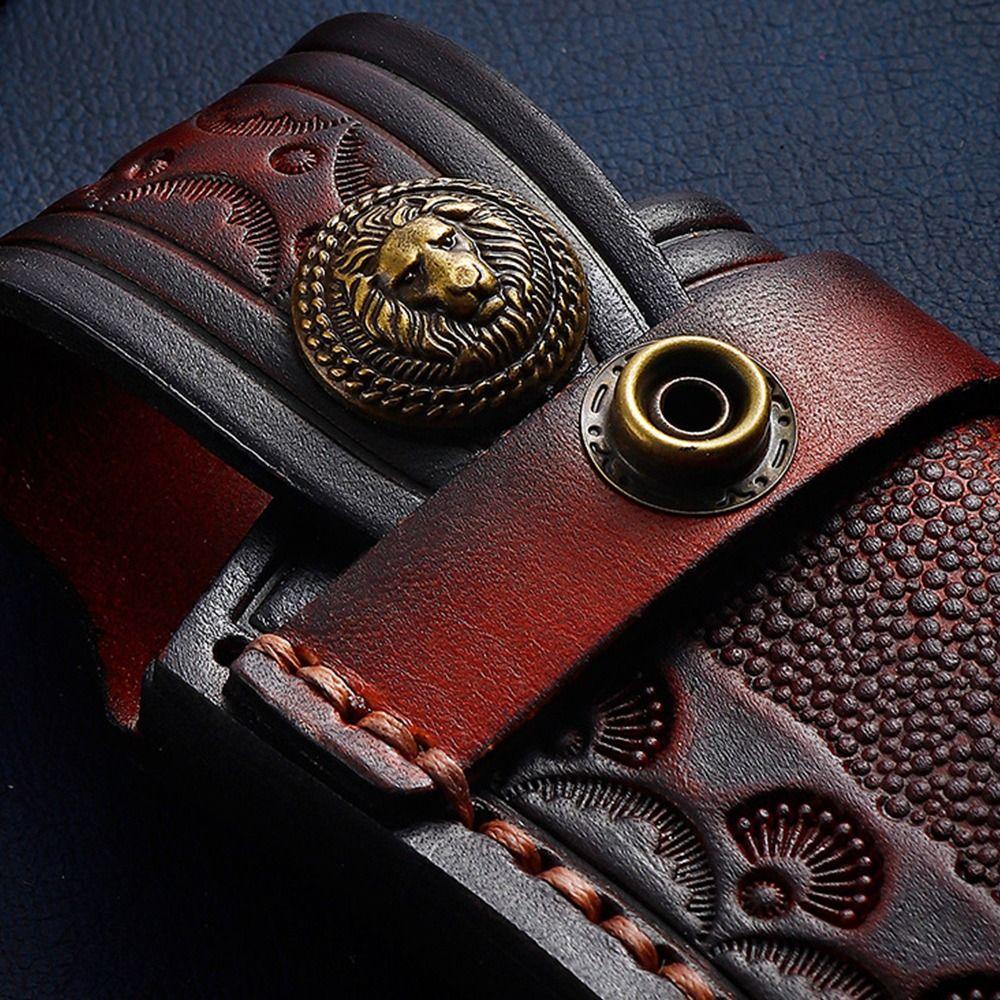 Lærhylsterholder Lomme Jakt Lommelyktveske Foldekniv Verktøy Leir Utendørs Bære Beltehempe Veske