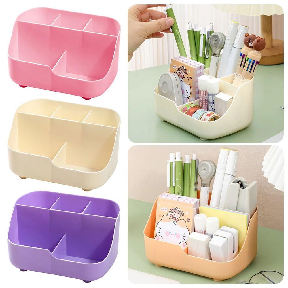 1Pcs 5-Grids Makeup Brush Holder Multifunctional Storage Bucket Durable Desktop Organizer