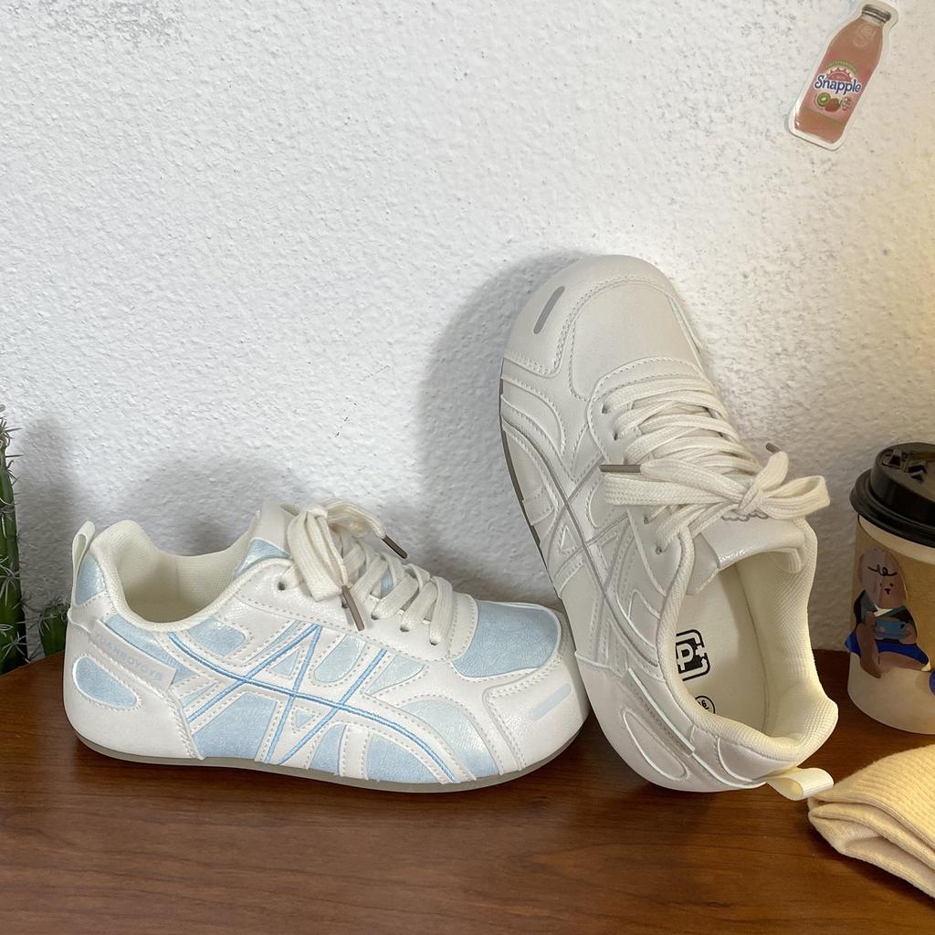 Retro Flat-bottomed German Training Shoes Women's Casual Board Shoes Forrest Gump Shoes Spring 2026 Student Sports Shoes N22132
