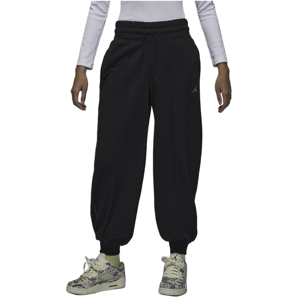 Jordan High-Waisted Joggers With Drawstring Women Bottoms Black FN5132-010