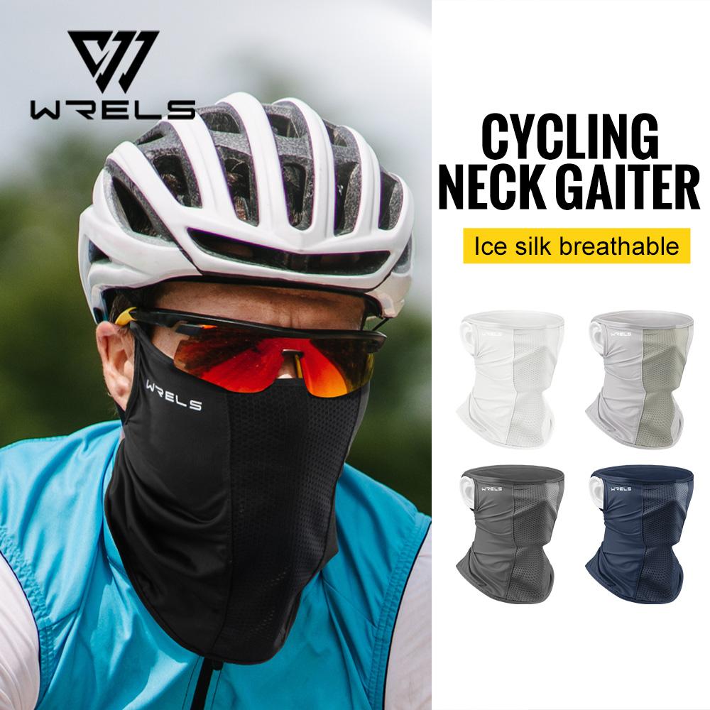 WRELS Ice Silk Sunscreen Mask Summer Sun Protection Breathable UV Resistant Windproof Uv Mask for Cycling Hiking Outdoor Sports