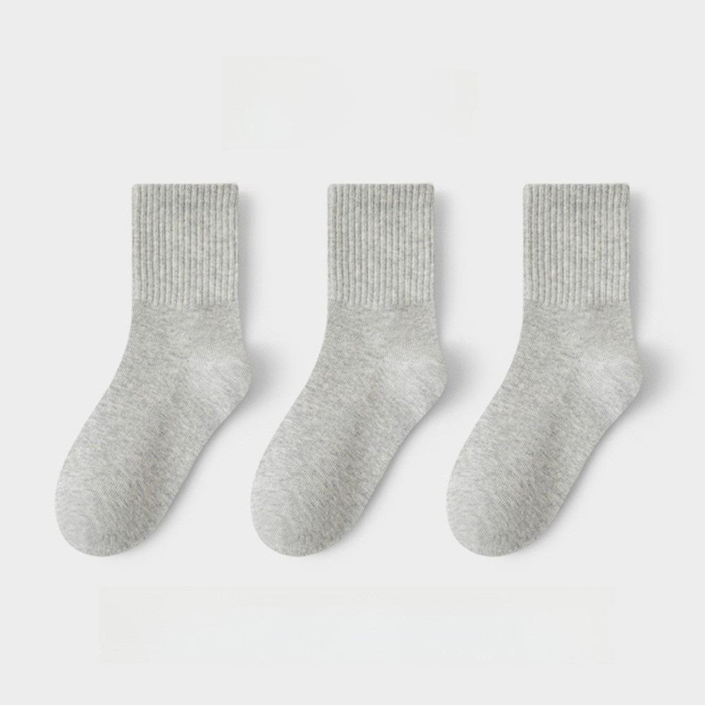 3pairs Absorbing Sweat Cotton Socks 3 Pairs Student Socks Comfortable Sport Socks For Boys Girls