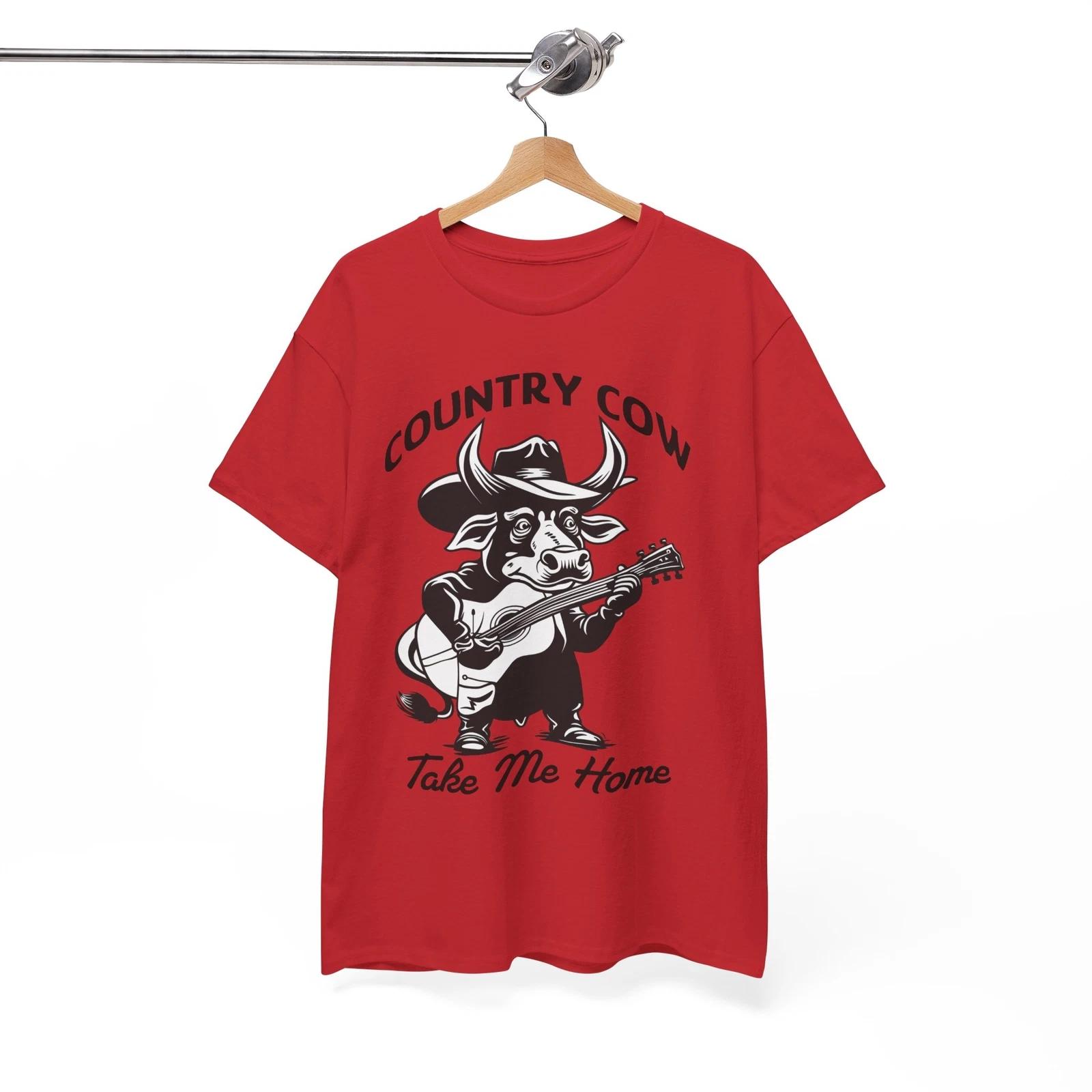 

Country Cow Take Me Home Funny T-Shirt - Awkward & Hilarious Tee for Bold People 4XL