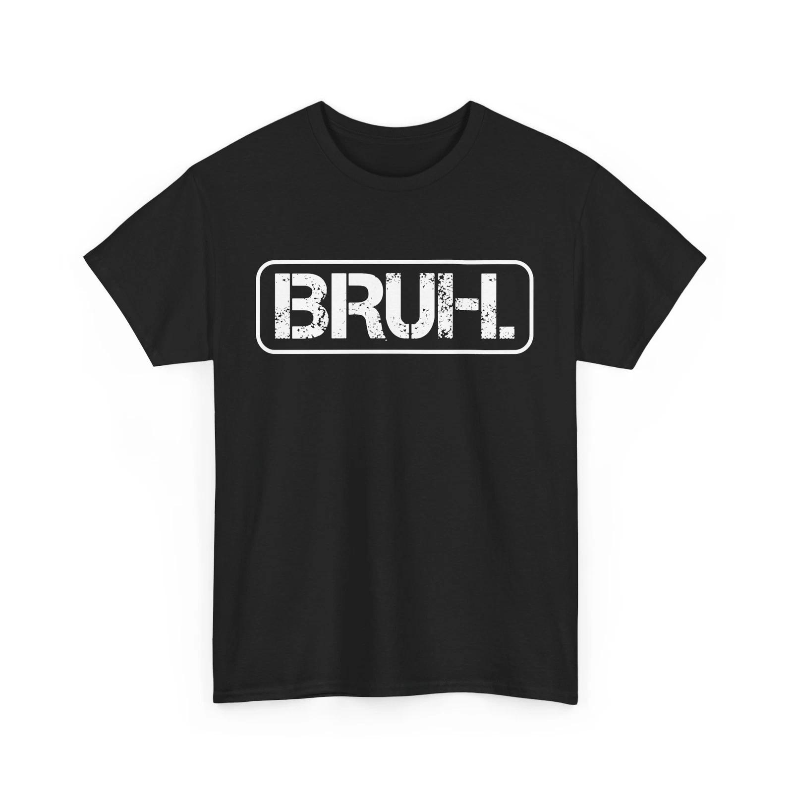 Bruh Meme Funny Saying Brother Greeting Teens Boys Men Short Sleeve T-Shirt 4XL