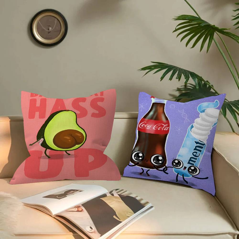 Cartoon Funny Food Pillow Gift Home Office Decoration Pillow Bedroom Sofa Car Cushion CoverPillow Case