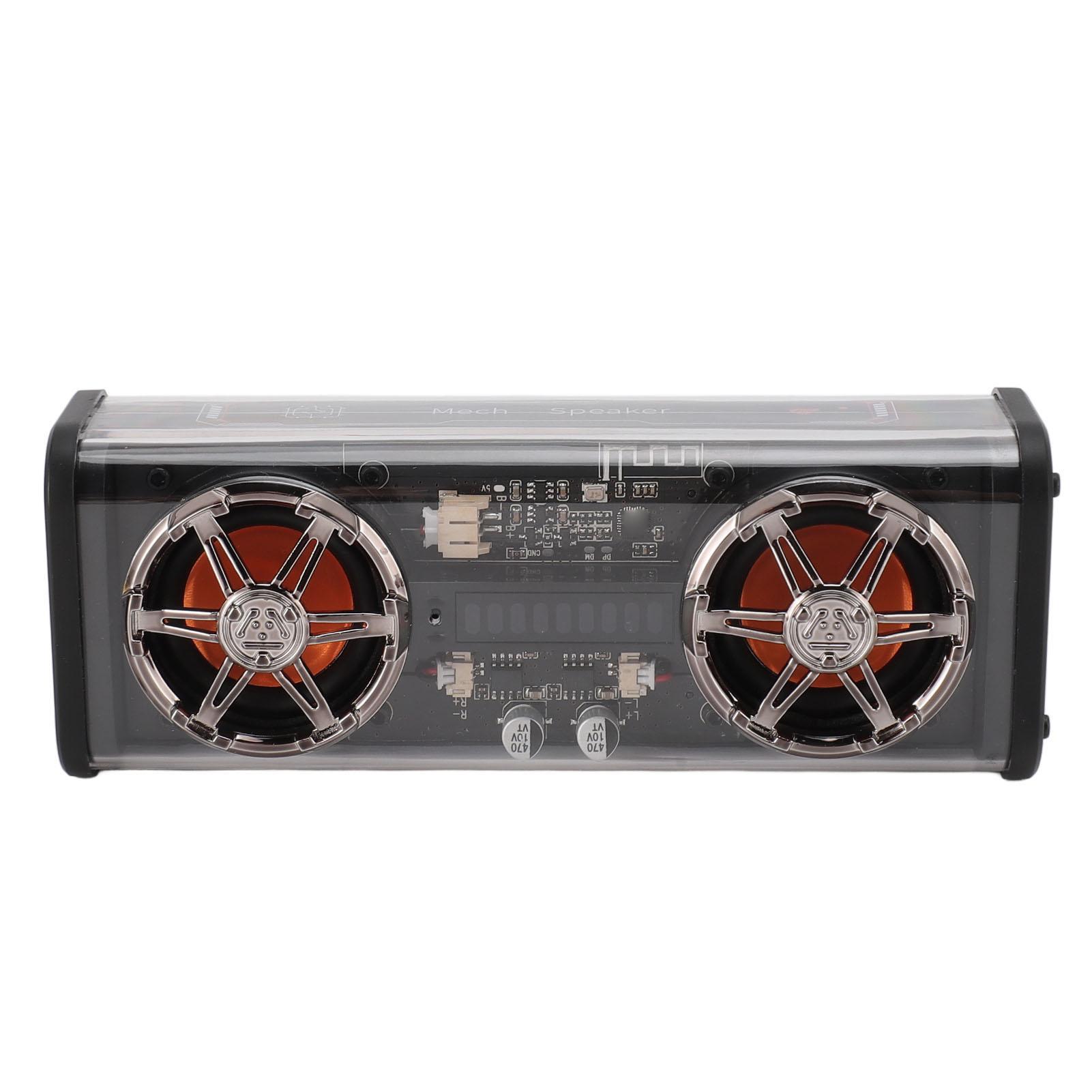 

Transparent Speaker 2x5W Subwoofer Portable Wireless 5.3 Speakers With Colorful Lights for Home Party Travel