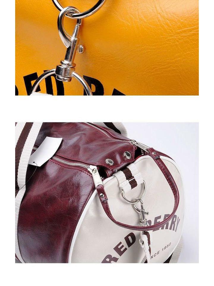 Large Capacity Trendy Travel Handbag: Round Barrel Style for Women & Men - Casual Tote & Gym Sports Bag