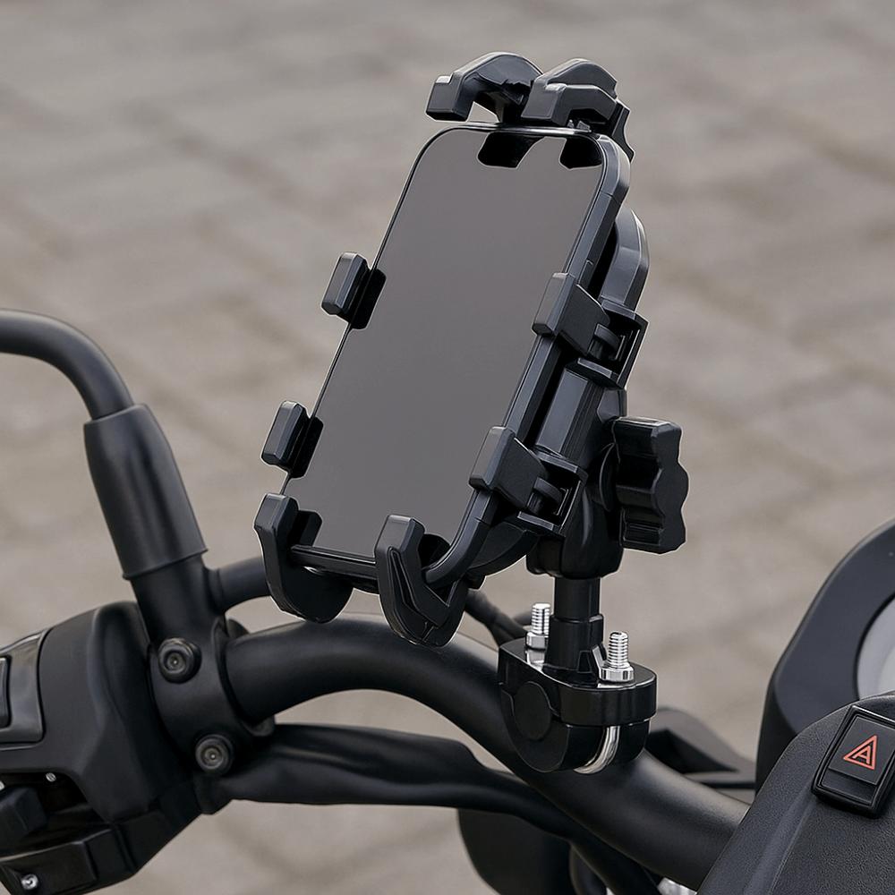 Eight Claw Fixed Motorcycle Phone Holder 360° Rotation Navigation Stand  Rear View Mirror