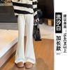 Micro-pull sweatpants women's new spring and autumn drape straight sweatpants small casual black flared pants