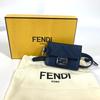 FENDI Bucket type Bag type Key Ring Key Holder Bag Charm charm Leather Navy