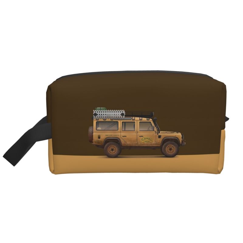 Camel Trophy Racing Makeup Bag Women Travel Storage Toiletry Bag Men Portable Cosmetic Organizer Waterproof Makeup Bags