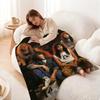Music M-Megadeth Throw Flannel Blanket Suitable for Sofas Beds Offices Travel, Camping Chairs