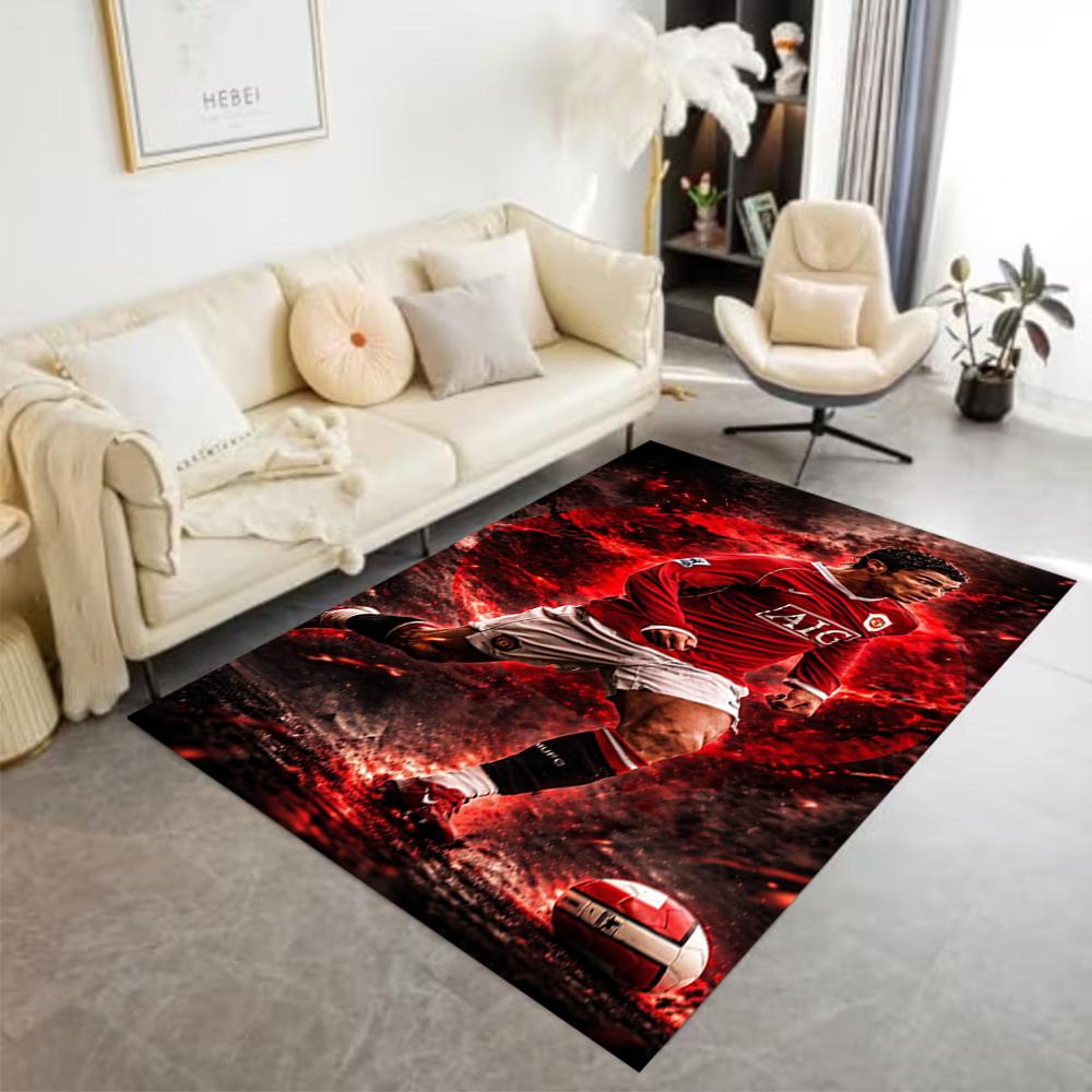 Ronaldo Portugal Trikot Teppich Boden Teppich Büro Teppich Geeignet für Esszimmer Schlafzimmer Dekorieren Zimmer Flur Anti-Rutsch Teppich Büro Heimdekor