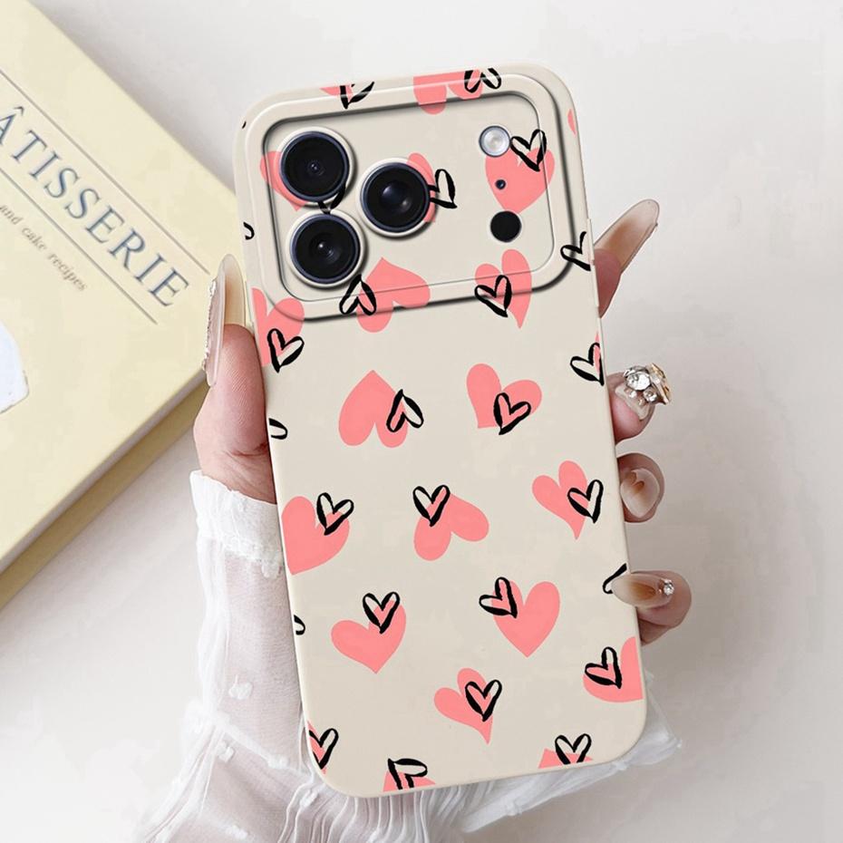 Cute Cartoon Phone Case For iPhone 17 Pro Max 17 Air Soft Silicone Shockproof Cases For iPhone17 17Pro 17Air Covers Bumpers