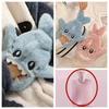 1000ML Cartoon Shark Plush Water Injection Warm Water Bag Thickened Plush Removable Washable Water Bag Pvc Explosion-Proof Bag