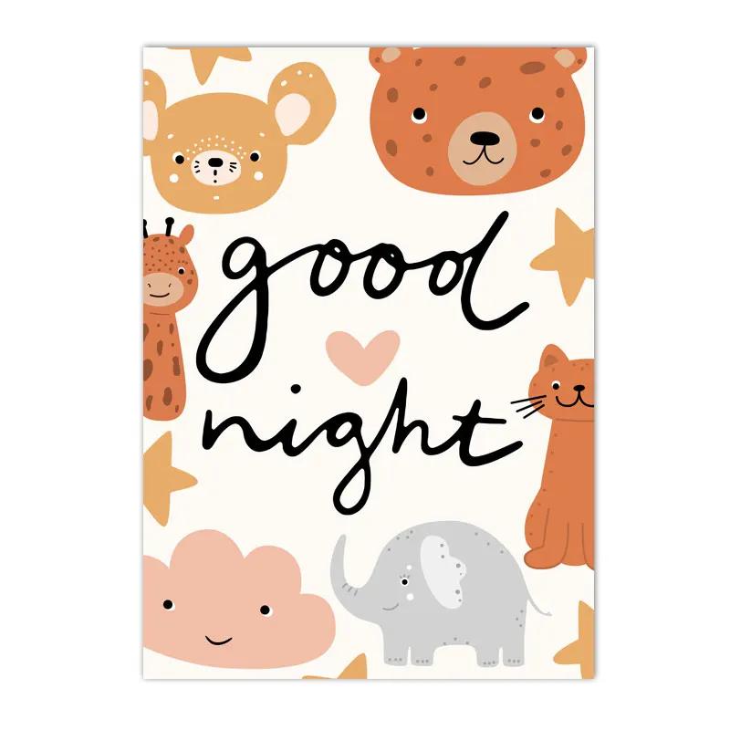 Boho Rainbow Cloud Moon Sun Heart Posters and Prints Nordic Nursery Wall Art Pictures Baby Kids Room Home Decor Canvas Painting