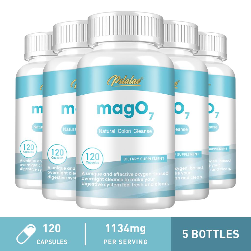 Integratore Mag 07, composto da molteplici composti di ossido di magnesio, integratore alimentare, adatto agli adulti.