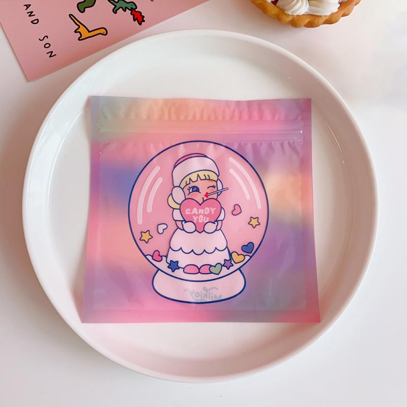 Food Storage Organizer Does Not Take Up Space Easy To Carry 13.5*13.5cm Plastic Cute Cartoon Snack Bag Creative And Cute 4.2g