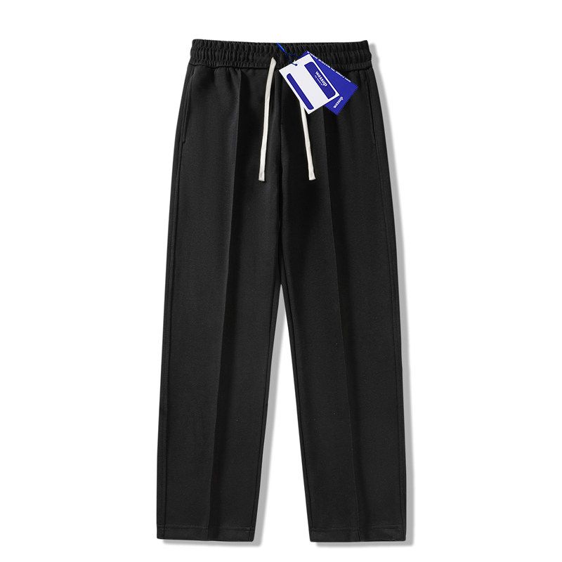 

Wassup Trendy Gray Straight-Leg Casual Pants for Men, Autumn 2025 New Style, Versatile Sweatpants for Teenagers and Students Black 4XL