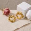 Fun Heart Lip Stainless Steel Stud Earrings for Women Cute Tarnish-Resistant Gold Plated Party Fashion Jewelry Gift
