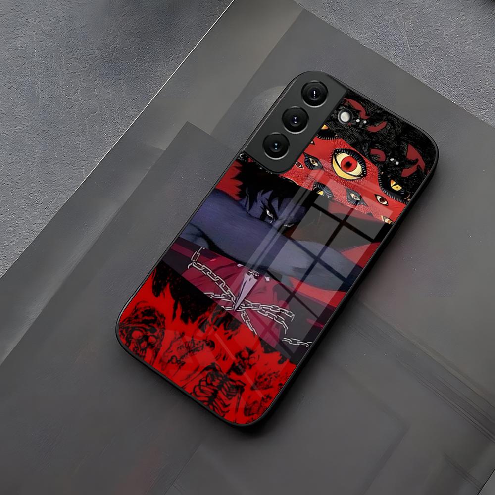 DEVILMAN Crybaby Anime Phone Case Glass For Samsung Galaxy S23 S24 S21 S25 S22 S20 Ultra Fe Plus A55 A15 A14 Coque