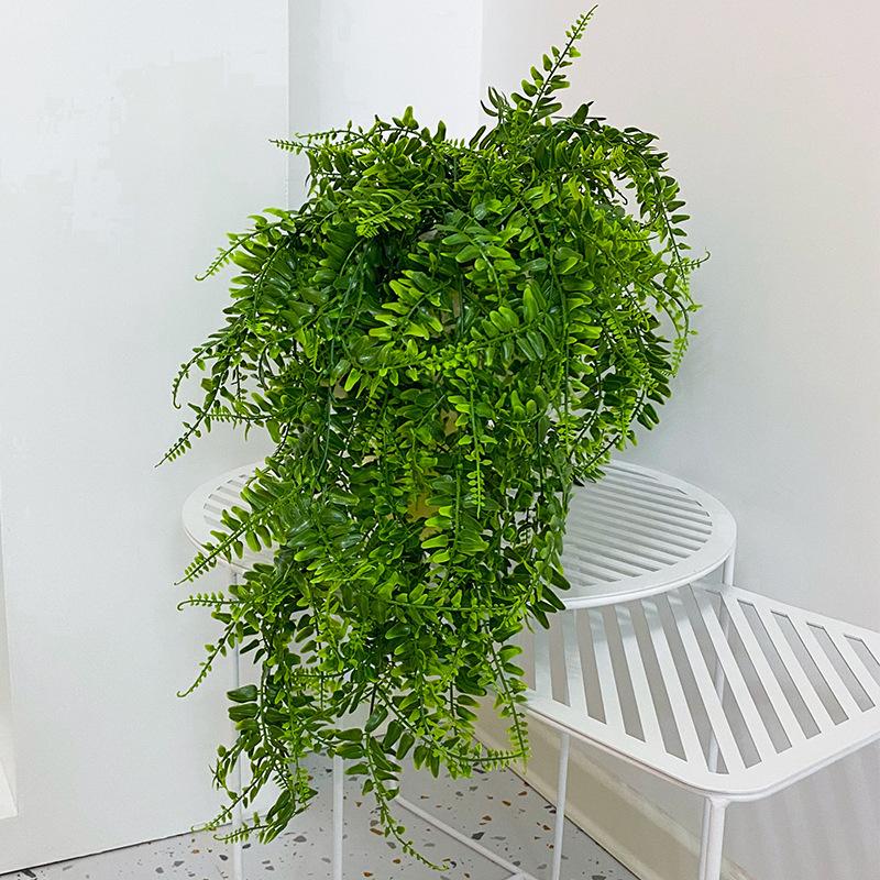 90cm Persian Fern Leaves Vines Home Room Decor Hanging Artificial Plant Plastic Leaf Grass Wedding Party Wall Balcony Decoration