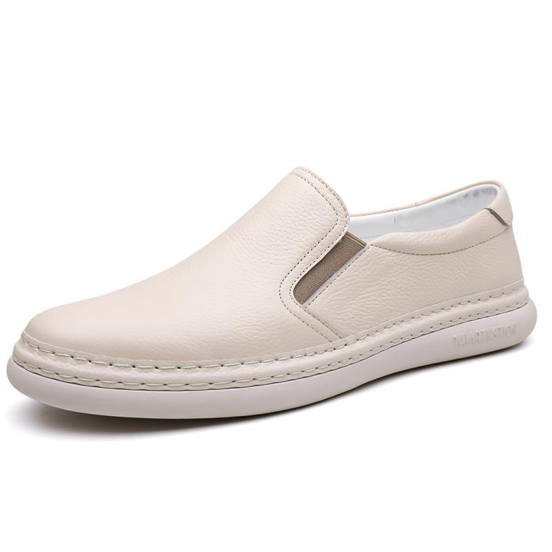 Casual Shoes Men's New First-layer Cowhide Foot Cover Men's Leather Shoes Versatile Simple Leather Men's Shoes