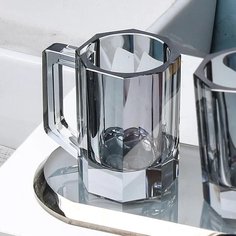 Crystal Lotion Bottle Soap Dish Tray Shampoo Shower Gel Bottles Home Bathroom Mouthwash Cups Toothbrush Holder Cotton Swab Boxes